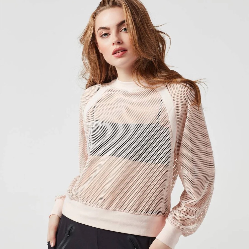 Blanc Noir Irie Cropped Sweatshirt white